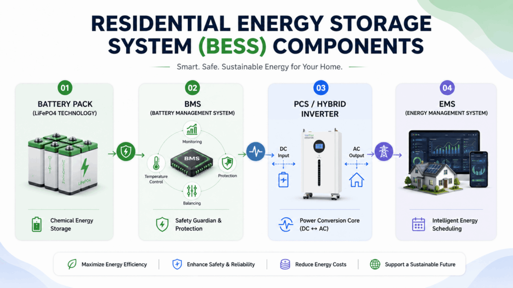 Residential BESS Components: A Complete Guide to Home Battery Storage Systems