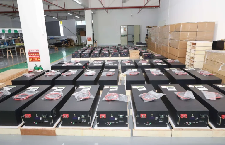 SmartPropel lithium iron phosphate battery packs in a production facility